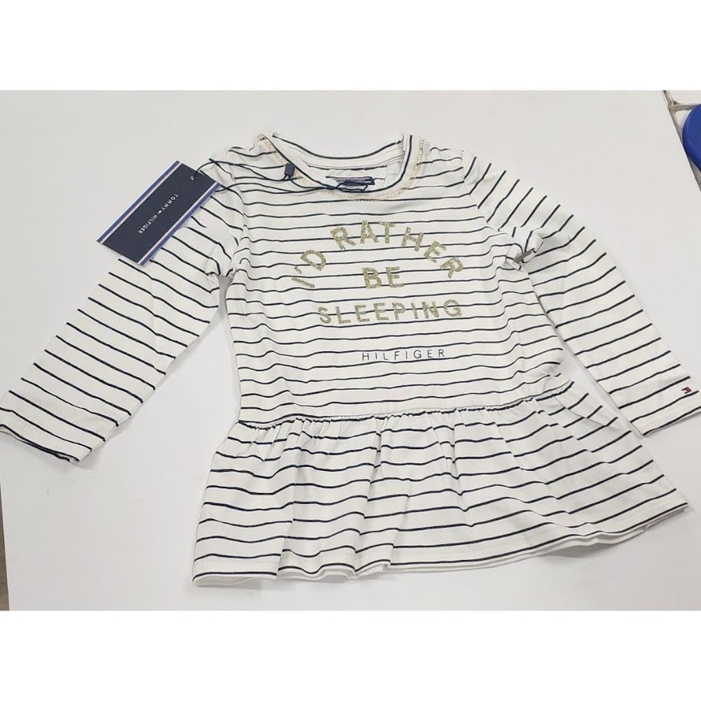Hilfiger Infant Toddler Dress I'd Rather be Sleeping Size 2 24 months 92 Girls